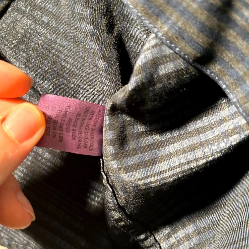 Bruno‎ New York Shirt Mens Medium Multicolor Plaid Collared Button Up Outdoor